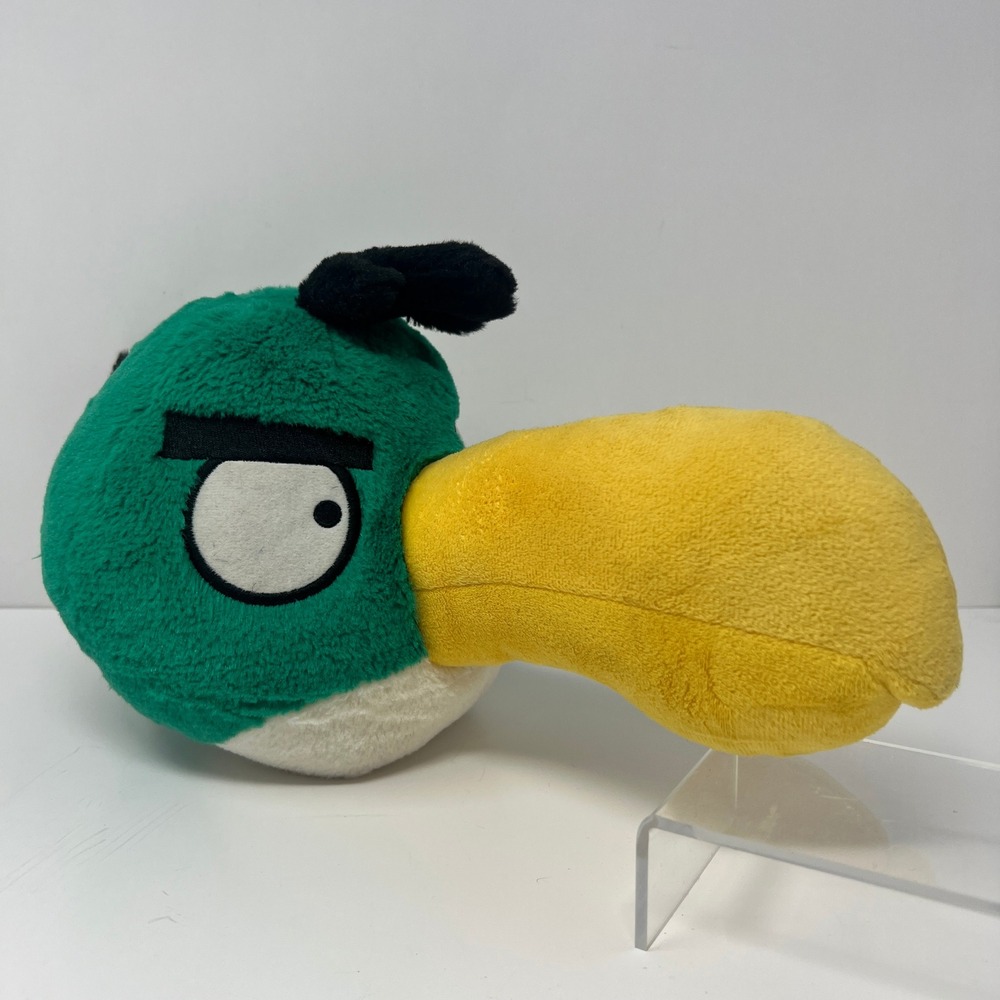 Angry Birds Hal Toucan Plush Green Yellow Boomerang Bird Stuffed Animal